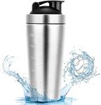 Being One Stainless Steel Fitness Protein Shaker Cup 750 ml, for Sports, Fitness and Gifts, BPA Free/Leak-Proof/Stainless Steel, Water Bottle with Scale - for Clump Free Shakes