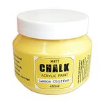 Little Birdie Home Decor Chalk Paint Lemon Chiffon - 450ml |Chalk Paint for Wood Furniture, Wall, Home Decor, Glass, Terracotta Pots & Acrylic Chalk Paint | Multi Surface Paint