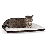 K&H PET PRODUCTS Self-Warming Pet Pad Thermal Cat and Dog Bed Mat Oatmeal/Chocolate 21 X 17 Inches
