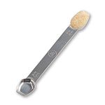 AllSpice Stainless Steel Double Sided Measuring Spoon- 1/2 Teaspoon and 1/4 Teaspoon