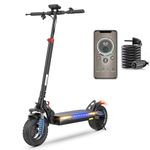 iScooter Electric Scooters Adult, iX3/iX4 Fast Electric Scooter 10" Off-road Tires with 4 Shock Absorbers Foldable E Scooter, 40-45km Range,3 Speed Modes,LCD Display,Dual Braking System