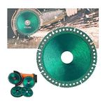 Indestructible Disc 2.0 - Cut Everything in Seconds, Indestructible Disc for Angle Grinder, 4" x 1/25" x 4/5” Diamond Cutting Wheels for Smooth Cutting, Chamfering, Grinding of All Materials (1)