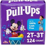 Pull-Ups Learning Designs Potty Training Pants for Boys, Size 2T-3T (18-34 Pounds), 124 Count, One Month Supply (Packaging May Vary)