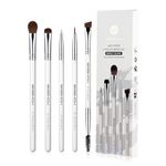 Eyeshadow Brush Set, EIGSHOW 5pcs Basic Eye Makeup Brushes For Blending, Eyeshadow, Eyeliner, Crease, Eyebrow - Vegan & Cruelty-Free