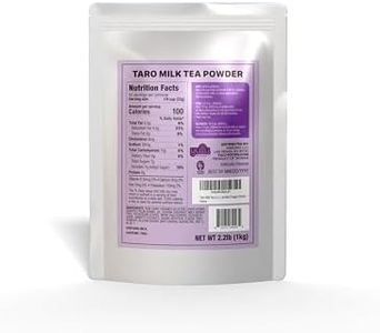 YULU FOODS Taro Milk Tea 2.2 Lb (1 Count), Powdered Instant Milk Tea Drink Mix, Serve Hot or Cold, Makes Blended Frappe Drinks