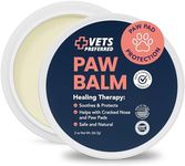 Vets Preferred Paw Balm Pad Protector for Dogs – Dog Paw Balm Soother – Heals, Repairs and Moisturizes Dry Noses and Paws – Ideal for Extreme Weather Season Conditions - 2 Oz