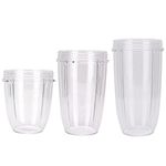 Sduck Replacement Parts for Nutribullet, 18oz 24oz 32oz Cup for Magic Bullet Nutribullet 600w & Pro 900, 3 pcs/Pack