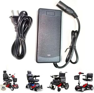 [Verified Fit] 24 Volt 3.0 Amp Quick Charger 3-Pin XLR for Pride Go-Go Elite Traveler Scooter, Drive Medical, Ezip Mountain Trailz, Jazzy Power Chair, Rascal, Schwinn, Mongoose M250 M300 M350 M500