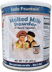 Soda Fountain Malted Milk Powder 1 lb. Canister - Malt Powder for Ice Cream and Baking