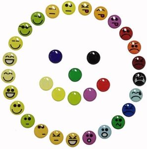 Goofy Happy Angry Smile Face Smiley Faces Home Button Stickers for iPhone 5 4/4s 3GS 3G, iPad 2, iPad Mini, iTouch 33 Piece Set