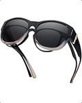 IGnaef Polarized Fit Over Sunglasses to Wear Over Glasses for Women, Wrap Around Sun Glasses with UV Protection CIF8511