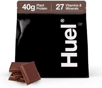 Huel Black Edition | Chocolate 40g Vegan Protein Powder | Nutritionally Complete Meal | 27 Vitamins and Minerals, Gluten Free | 17 Servings | Scoop not Included to Reduce Plastic