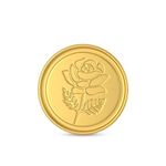 Malabar Gold & Diamonds 24k (999) Yellow Gold 10 gm Rose Coin