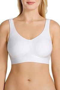 Playtex Women's Microfibre Comfort Revolution Wirefree Bra, White, Small