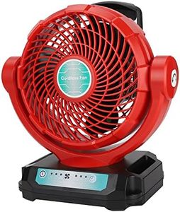 Cordless Fan for Milwaukee, 14" 3500CFM Floor Fan Powered by Milwaukee M18 18V Battery/AC Adaptor, Battery Operated Camping Fan for Outdoor Home Warehouse Gym Factory Travel, 3-Speed Adjustable Jobsite Industrial Fan