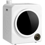 HOMCOM Electric Portable Clothes Dryer, 18 lbs Compact Laundry Dryer 1300W with Stainless Steel Tub, Touch Panel, 6 Drying Modes, Front Load Drying Machine for Apartments, Dorms