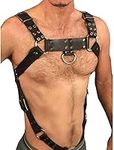 Men Sword Belt Faux Leather Body Chest Chain Harness Punk Male Leather Bondage Costume Sexy Toy Gay Club Rave Straps (Color : Style8, Size : One size)