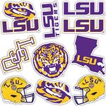 Louisiana State University LSU Tigers Geaux Sticker Vinyl Decal Laptop Water Bottle Car Scrapbook (Type 2)