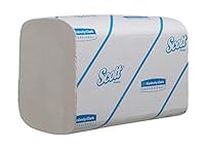 Scott Essential, 6677, Interfolded Hand Towels, 1 ply, Small, White, 15 packs x 320 sheets