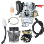 Silscvtt 24mm Carburetor Replacement for GY6 150cc Scooter Kazuma Taotao SunL Carb with Air Filter ATV Go Kart