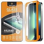 ROOCASE Glass Screen Protector for Apple iPhone 13 / iPhone 13 Pro, (6.1 Inch), Case Friendly Tempered Glass Front Cover Protection with Alignment Frame, Pack of 3