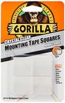 Gorilla Mounting Tape Squares Crystal Clear (1 Pack)