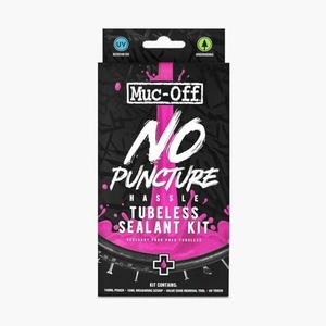 Muc-Off No Puncture Hassle Tubeless Sealant Kit - Advanced Bicycle Tyre Sealant Kit with UV Tracer Dye That Seals Tears and Holes Up to 6mm