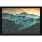 Mad Masters Mountains Scenery Painting Aesthetic Hanging Photo Frame Decorative Item Home Decoration and Wall Decor for Living Room and Bedroom (MM 1429, 8x12 Inch, Paper, Without Plexi Glass)