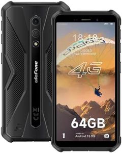 Ulefone Armor X12 Rugged Smartphone Unlocked Android 13, 6GB+32GB, 5.45 inch Tough Screen, 13MP Waterproof Camera, 3-Card Slot 4G Dual SIM, IP68 Outdoor Mobile Phones, 4860mAh, NFC, UK Version Black