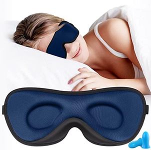 Boniesun 2023 Luxueux Masque de Nuit, Blackout pour dormir Masque de sommeil ultra mince pour femmes hommes, masque de sommeil confortable pour dormeurs latéraux