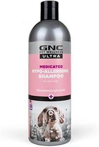 GNC Ultra Medicated Hypo-Allergenic Shampoo 16oz | Medicated Relief Shampoo for Dogs Hypoallergenic Sensitive Skin | GNC Shampoo for Dogs with Sensitive Skin & Allergies | Fragrance-Free Dog Shampoo