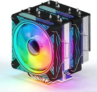 UTLGAMENG CPU Cooler with 6 Heat Pipes, Dual 120mm PWM Fans, 1800RPM Speed, for AMD:AM4 AM5/Intel LGA 1700/1150/1151/1200,PC Cooler,CPU Air Cooler,UTL600