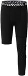 DEVOROPA Youth Boys' Compression Pants with Knee Pads 3/4 Basketball Athletic Tights Quick Dry Sports Workout Leggings, Black(right Long), Small