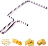 Cheese Slicerv Lyre Stainless Steel Cheese Cutter Knives Slicers with Wire - Handheld Butter Cutter Tools for Soft Hard Block, with 2 Extra Wire