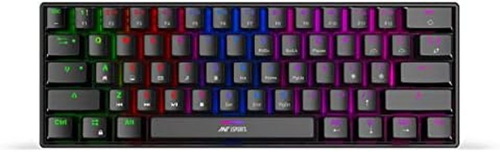 Ant Esports MK1300 Mini Wired Mechanical Gaming Keyboard with 60% Compact Form Factor - Outemu Red Switches