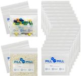 Pill Bag Count - Size 3" X 2" 3 Mil – Plastic Pill Organizer Bags – Small Pocket Pill Baggies – Travel Pill Pouch– Daily AM PM Medicine Storage Pouches – Locking Pill Carrier Container (100-Pack)