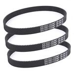 3pcs x Transfer Belts Compatible with Pulse Charger Electric Scooter Revolution City Skull HTD 384-3M-12 Belt