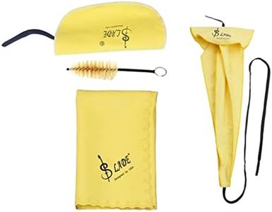 kesoto Alto Tenor Soprano Saxophone Care Kit, Cleaning Cloth Swabs Mouthpiece Brush For Saxophonist Students Music Lovers