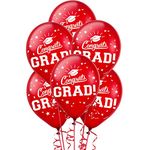 Amscan 110490.4 Plastic Party Decoration, RED, 15 Ct, 12" Balloons