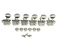 Dopro Nickel Lefty Split Shaft Vintage Guitar Tuning Keys Pegs Left Handed Machine Heads for Strat Tele