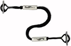 Rainier Supply Co. Boat Dock Lines & Rope- Twin Pack Bungee Dock Line for boats - 4-5.5ft, 5-7ft or 6-9ft, boat bungee dock lines for docking with loop - Black