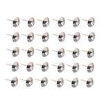 dophee Upholstery Tacks, 100-Pack 7/16" (11mm) Antique Thumb Tacks Furniture Nails Round Head Upholstery Pins Kit for Upholstered Furniture Cork Board DIY Projects Home Decor(Silver)