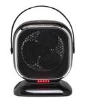 Dimplex Q3BTB QubeFan 2-in-1 3kW Oscillating Fan Heater and Cooling Fan with Timer, Thermostat, 2 Heat Modes, Cooling, Bluetooth, Digital, Leather Handle, Safety Cut Out and Overheat Protection