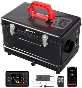 HCALORY 8KW Diesel Air Heater Compact SE All-in-one 110V AC & 12V DC 6L Fuel Tank Portable Parking Heater Work at Altitude Max 18100 ft Bluetooth APP Control Heating for Car Truck RV Campers