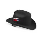 Jackson Safety Black Cowboy Hard Hat - 4-Point Suspension - Ratchet Adjustment