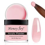 28g/box Acrylic Powder Professional White Clear Black Nude Acrylic Nail French Manicure Powder for Nail Extension Acrylic Nail System,HJ-NAP016 (HJ-NAP017-Clear Pink)