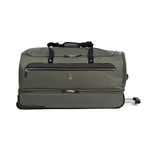 Travelpro Roadtrip 30 Drop-Bottom Rolling Duffel with Packing Cubes, Olive, 30-Inch, Roadtrip 30" Drop-bottom Wheels Rolling Duffel Bag Luggage 3 Large Packing Cubes Included Men, Women