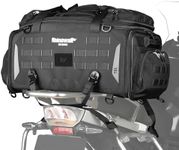 HUNTVP Motorcycle Tail Bag 50-70L Waterproof Expandable Motorcycle Bags for Back Seat Rear Rack Bag Motorbike Trunk Travel Luggage Bags Backpack with MOLLE System, Black