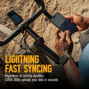 COROS DURA Solar GPS Bike Computer – Long Battery, Cycling Navigation