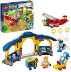 LEGO 76991 Sonic the Hedgehog Tails' Workshop and Tornado Plane Set, Buildable Toy Game with Aeroplane Toy and 4 Character Figures including Tails, Toys for Kids 6 Plus Years Old